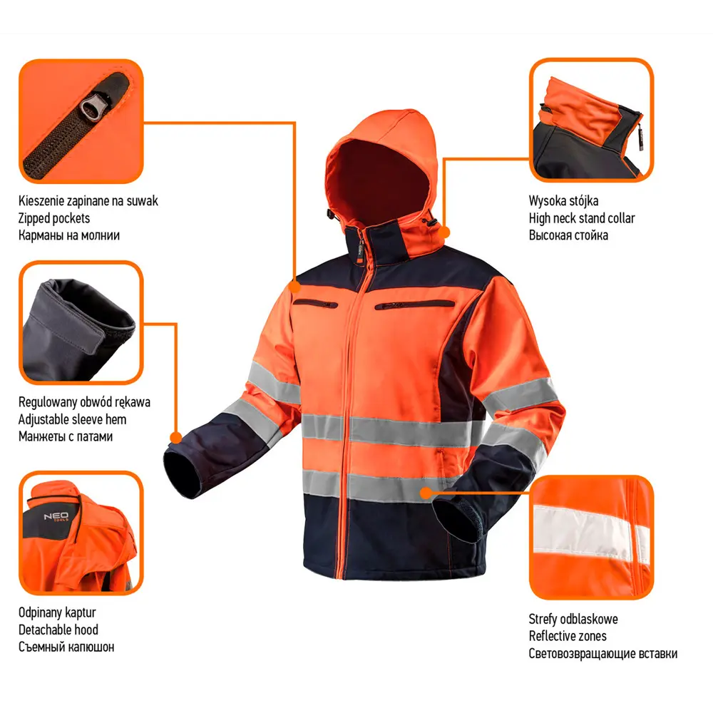 Куртка Neo Softshell, светоотражающая, размер S 82775435 STLM-2088918 Neò  - Вид №1