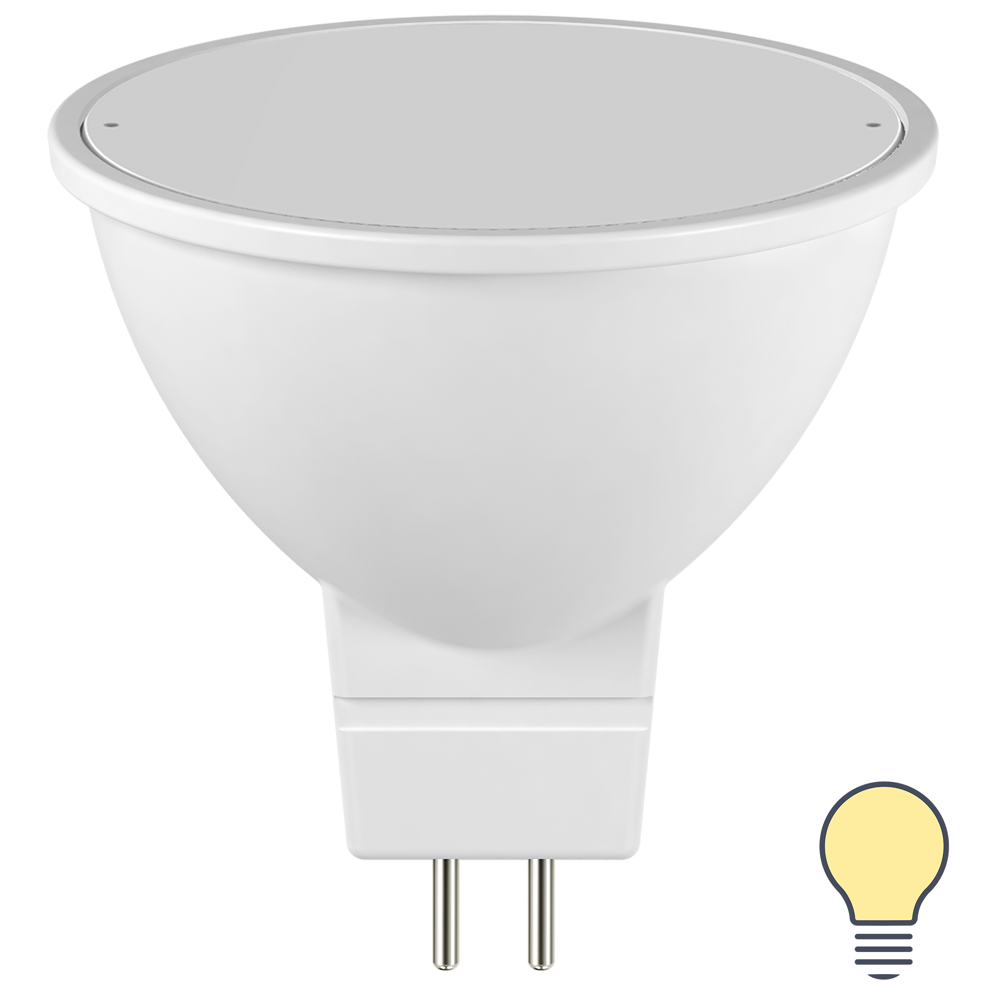 82991611 Лампа светодиодная Frosted G5.3 175-250 В 7.5 Вт прозрачная 700 лм теплый белый свет STLM-0038578 LEXMAN