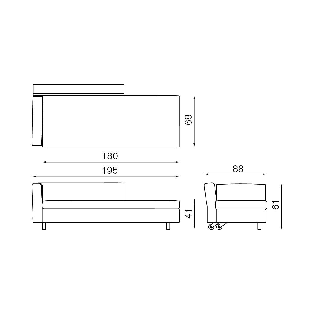 Мягкая спальная кровать BALERI ITALIA BILL ARCH-00004341 - Вид №1