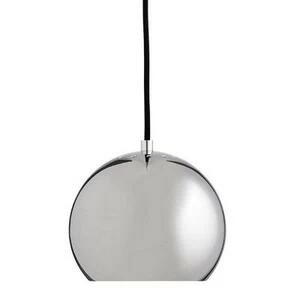 1115555505001 Лампа подвесная ball, 16хD18 см, хром в глянце, черный шнур Frandsen