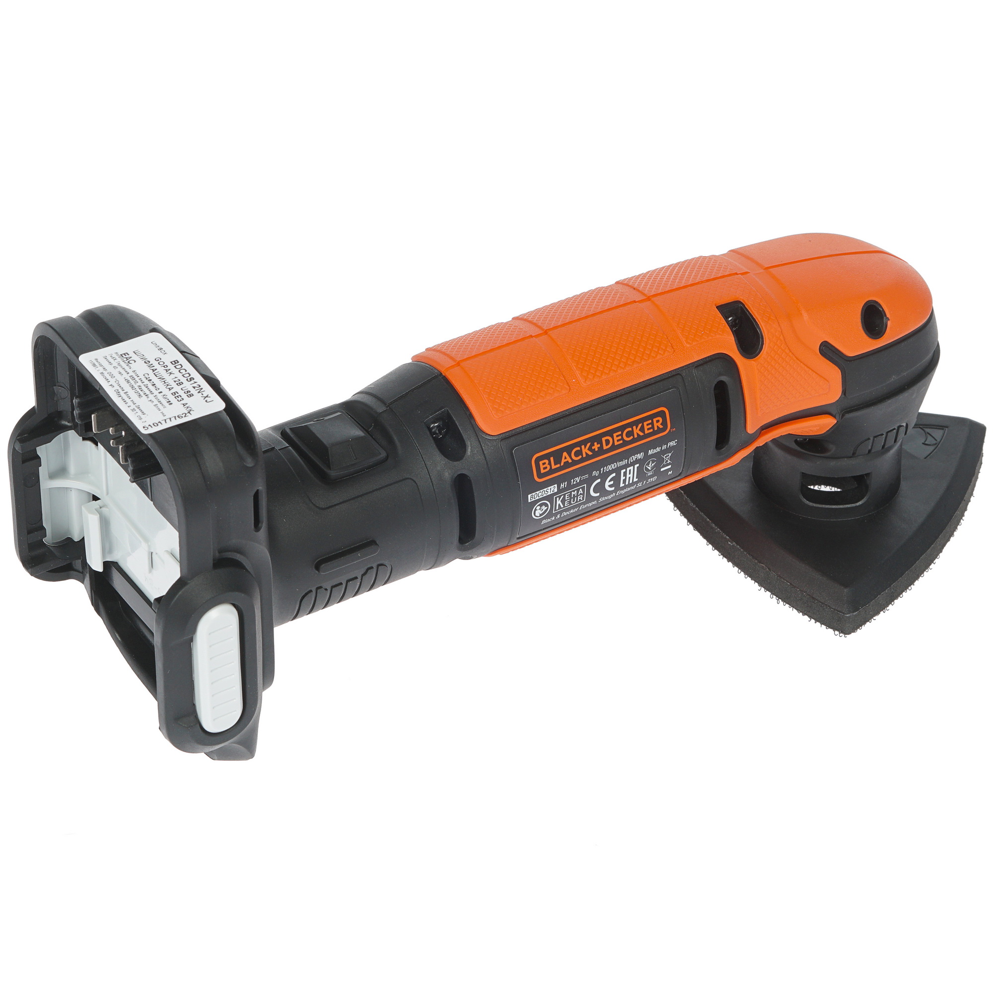 Виброшлифовальная машина Black&Decker BDCDS12N-XJ 10.8/12V  , Без ЗУ, Без АКБ 1275731 Black+decker STDN-0030516 - Вид №1