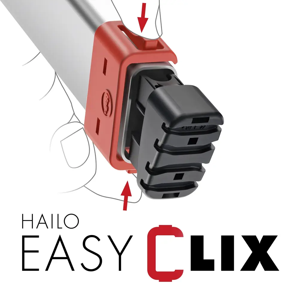 Стремянка алюминиевая с крючком Hailo 7 ступеней 10758018 STLM-2047124 Santreyd  - Вид №7