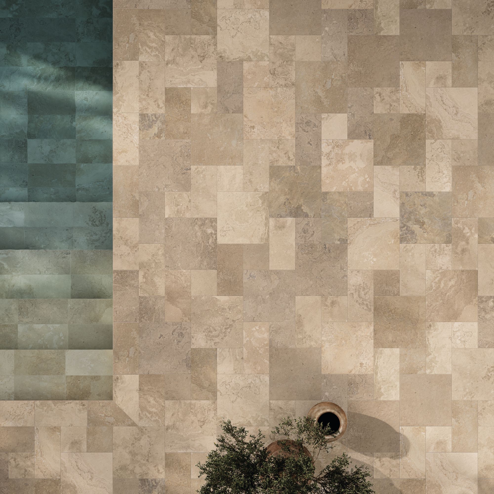 Напольная / напольная плитка из керамогранита с эффектом камня NOVOCERAM SOLITHE ARCH-00034402 - Вид №9