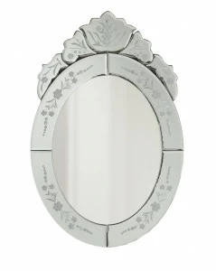 Овальное зеркало венецианское настенное "Джованни" LOUVRE HOME VENICE 036078 Зеркальный