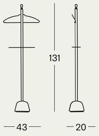 Zanotta Стальная подставка для камердинера Servi sun-id-1403473 - Вид №1