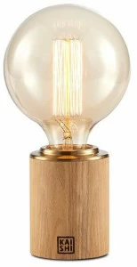 KAISHI Настольная светодиодная лампа из дерева и стекла Bole Ks6307t