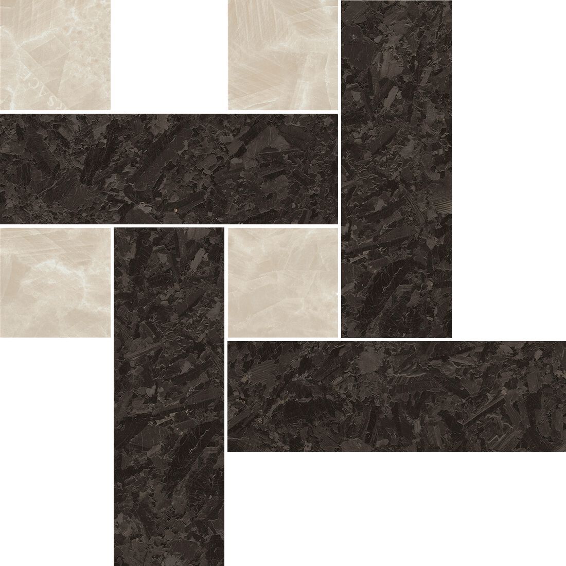 Мозаика из керамогранита Versace Ceramics метеорит ARCH-00126906 - Вид №2