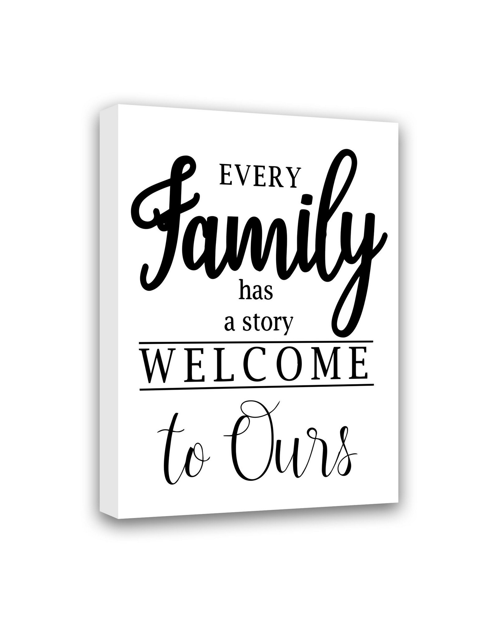 90021587 Постер Every family has a story. Welcome to ours МТ-037, 40х30 см STLM-0087844 СИМФОНИЯ
