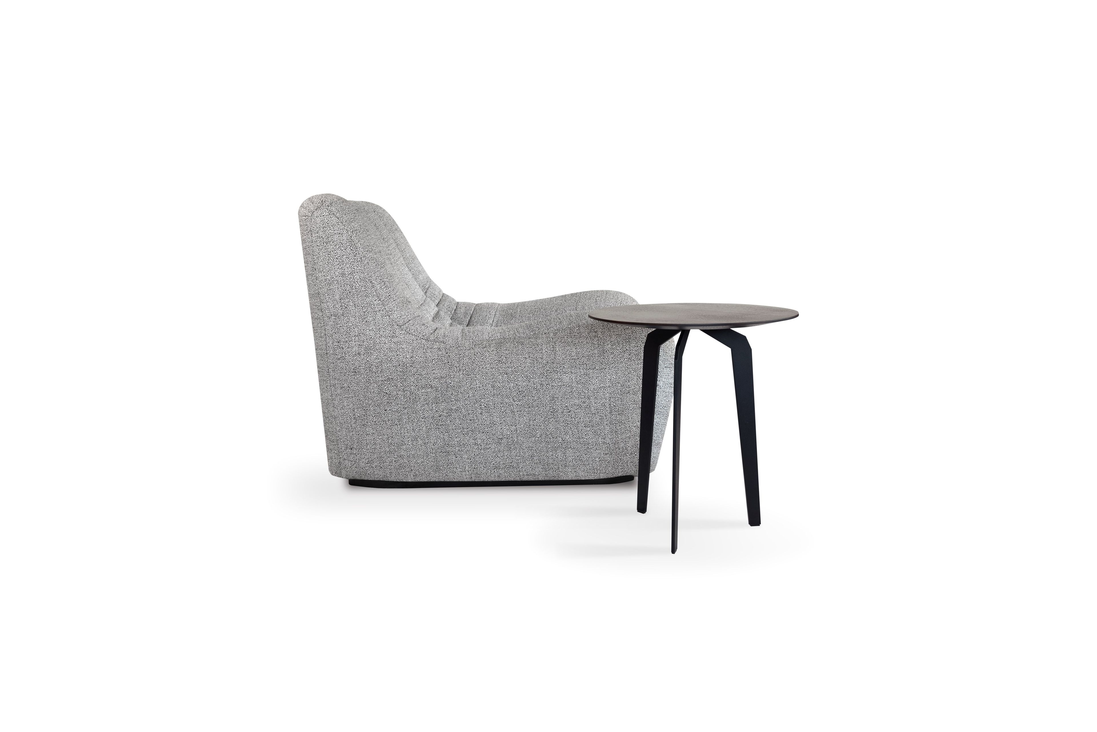 Круглый журнальный столик из дуба Nobonobo Feza ARCH-00115980 - Вид №2