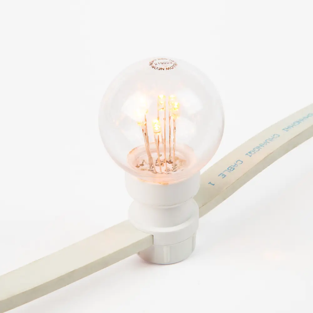 Гирлянда белт-лайт из лампочек Neon-Night Belt Light 10 м 30 ламп IP65 цвет желтый Santreyd STLM-2194293 - Вид №3