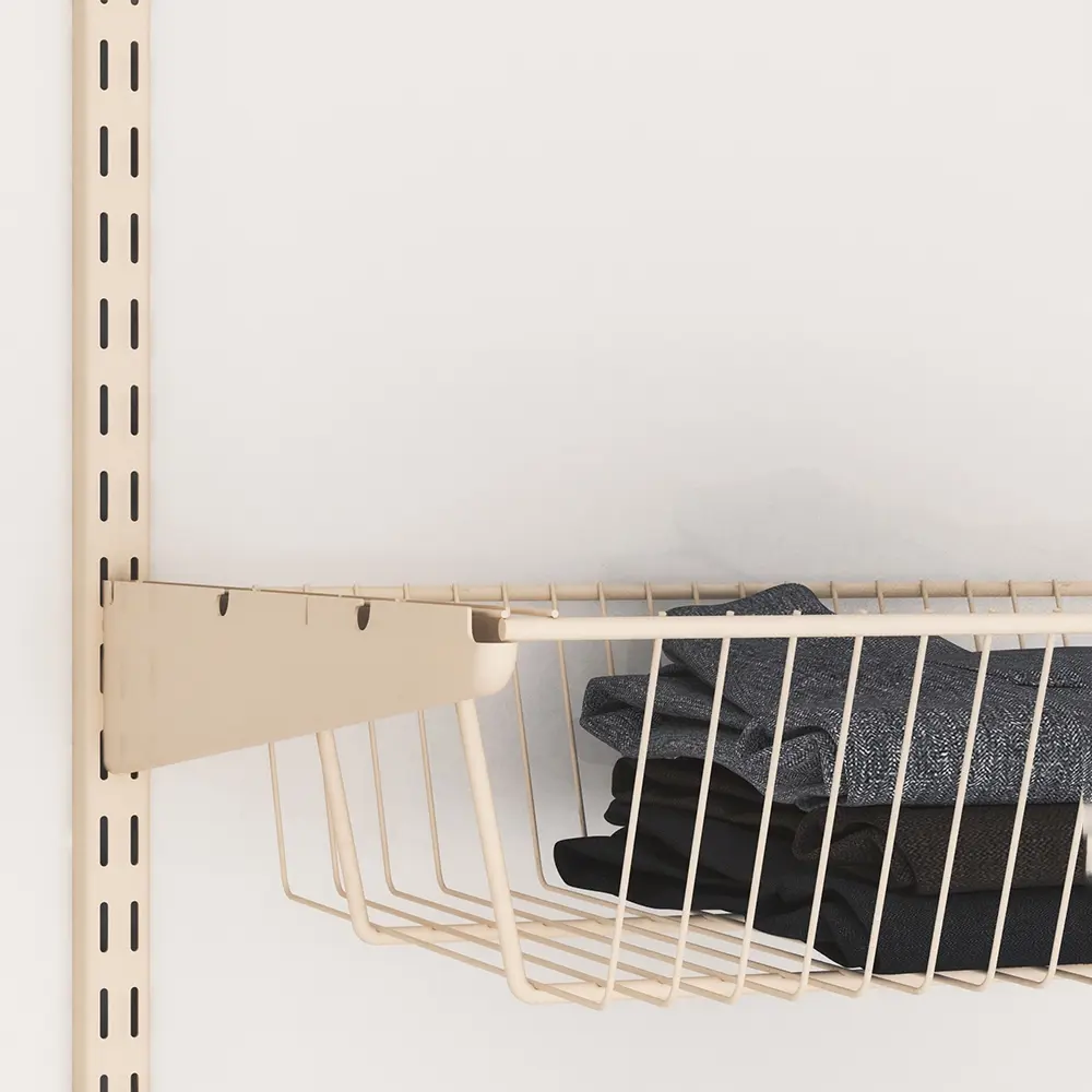 LARVIJ Полка-корзина для системы хранения 90.3x11.8x40.6 см бежевая сталь 84804133 STLM-0055426 - Вид №5