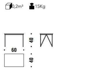 Прямоугольный стол из стали и хрусталя MOROSO AeroZeppelin ARCH-00146221 - Вид №2