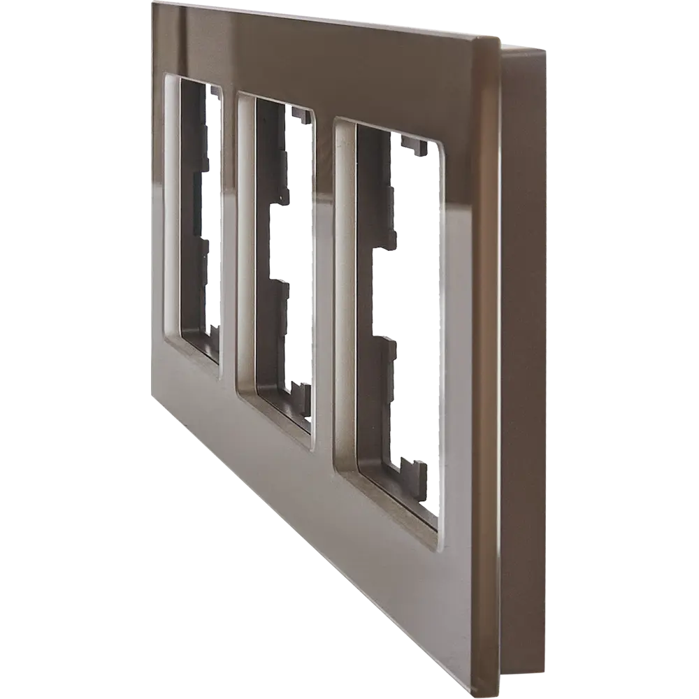 Рамка IEK Brite-3 для розеток и выключателей в бронзовом исполнении 87761308 STLM-1107456 - Вид №1