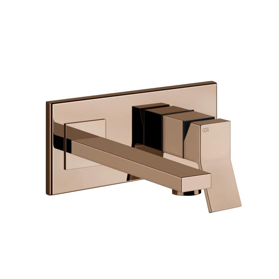 Смеситель для умывальника 53088 030 Gessi Rettangolo k МЕДЬ PVD 53088030