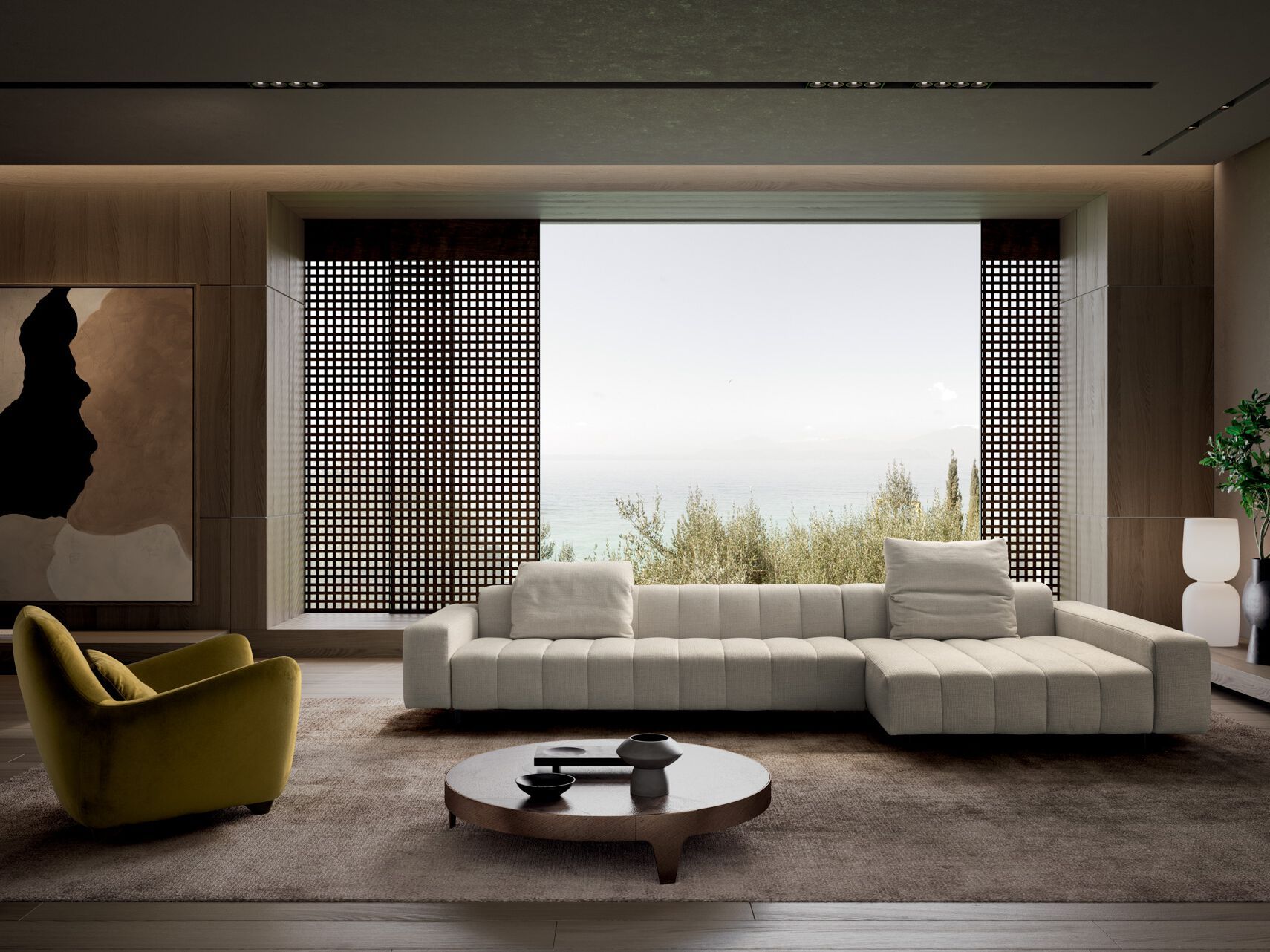 Тканевый диван с шезлонгом VALENTINI Брандо ARCH-00133741 - Вид №2