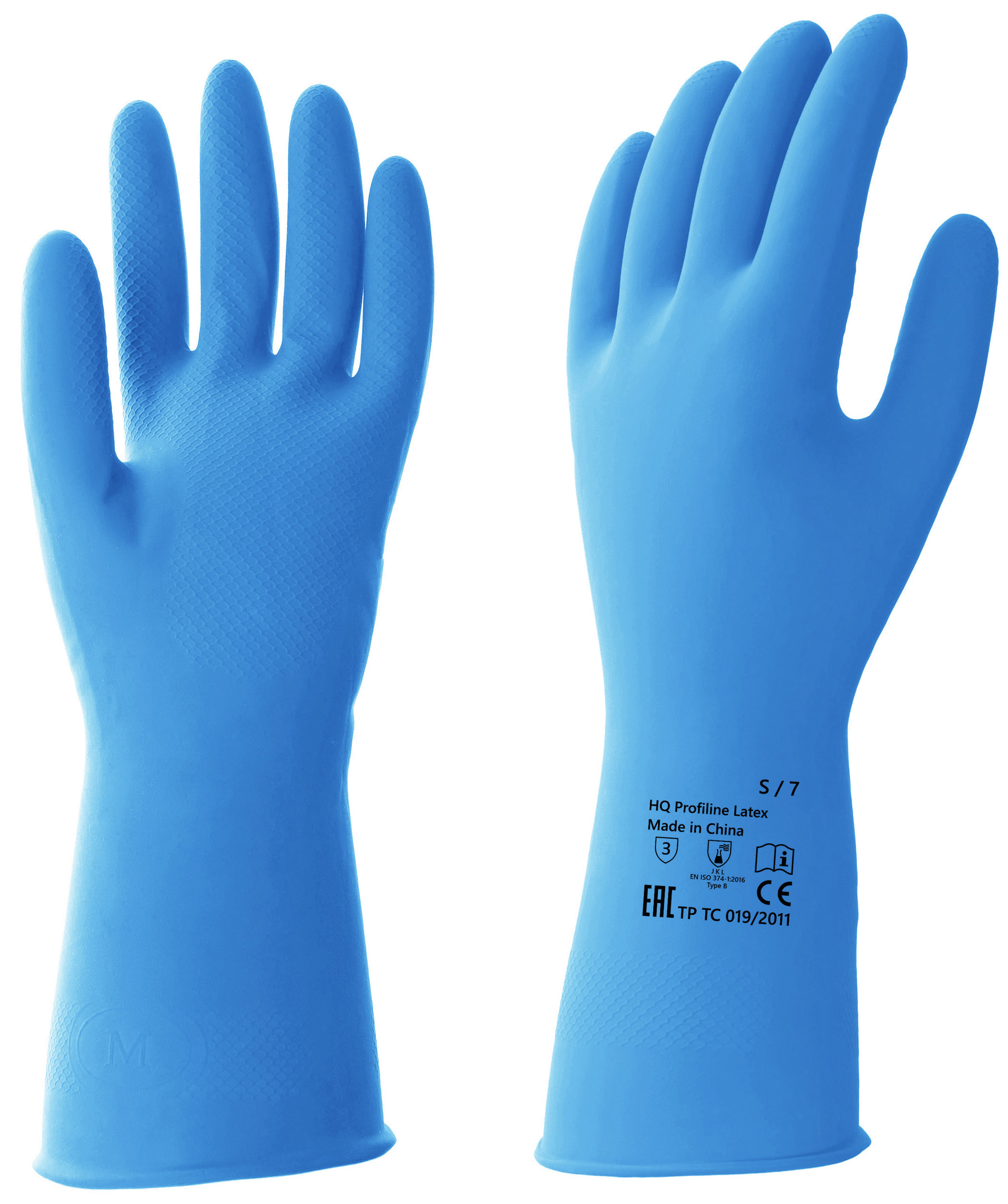 82639041 Перчатки латексные HQ размер XL цвет синий STLM-0032613 PROFILINE