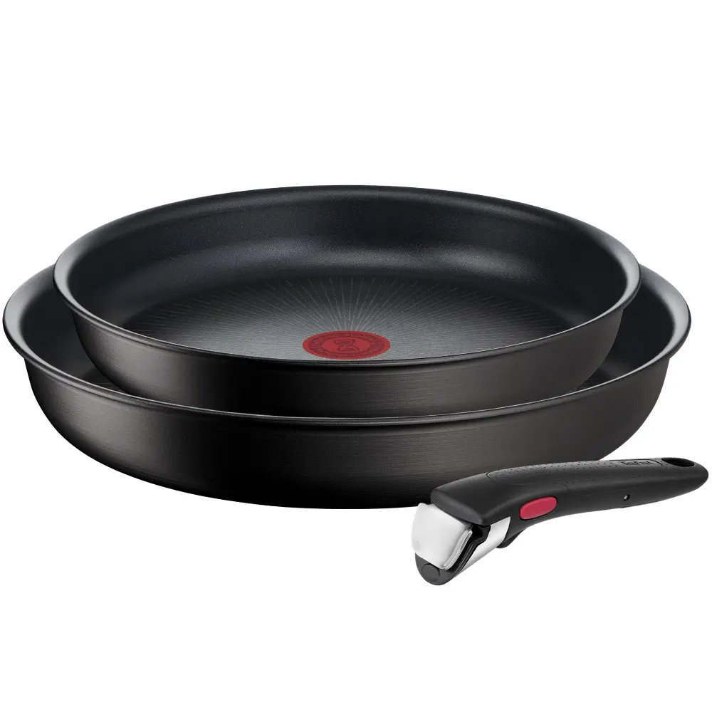 Набор посуды Tefal L7638942 3 предмета алюминий цвет черный