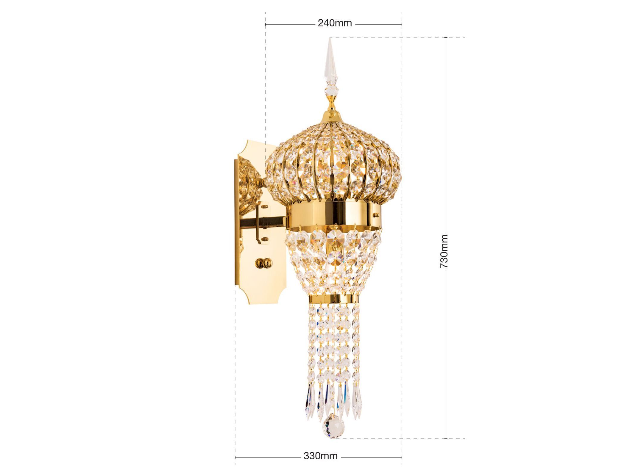 Настенный светильник с кристаллами Orion Oriental ARCH-00059270 - Вид №8