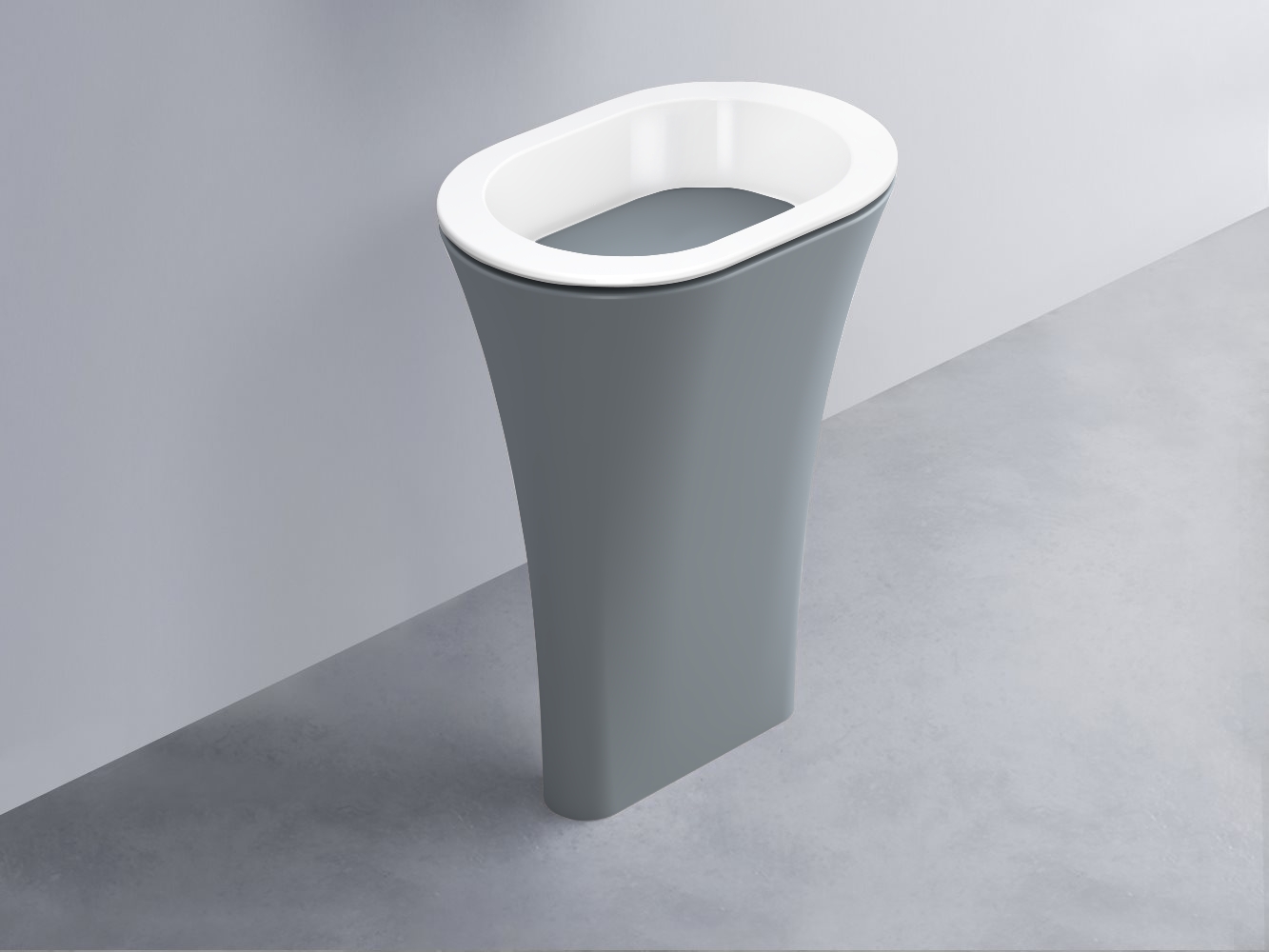 AMLA65-BL+AMPILO-BR+AMCOLO-BR Раковина Amedeo Ovale отдельностоящая cielo Enjoy + Amedeo Ceramica Cielo