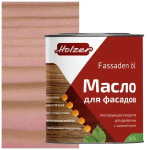 Масло для фасадов HOLZER MFASAD075RozovayPudra цвет розовый 0.75 л