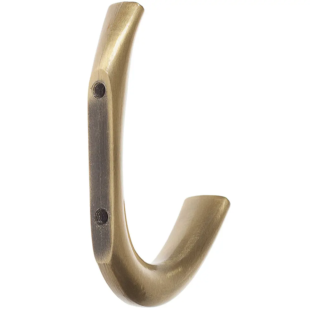 Крючок максимальная нагрузка 10 кг 50 мм сталь крепление на саморезы цвет античная бронза Santreyd STLM-2142178 - Вид №1