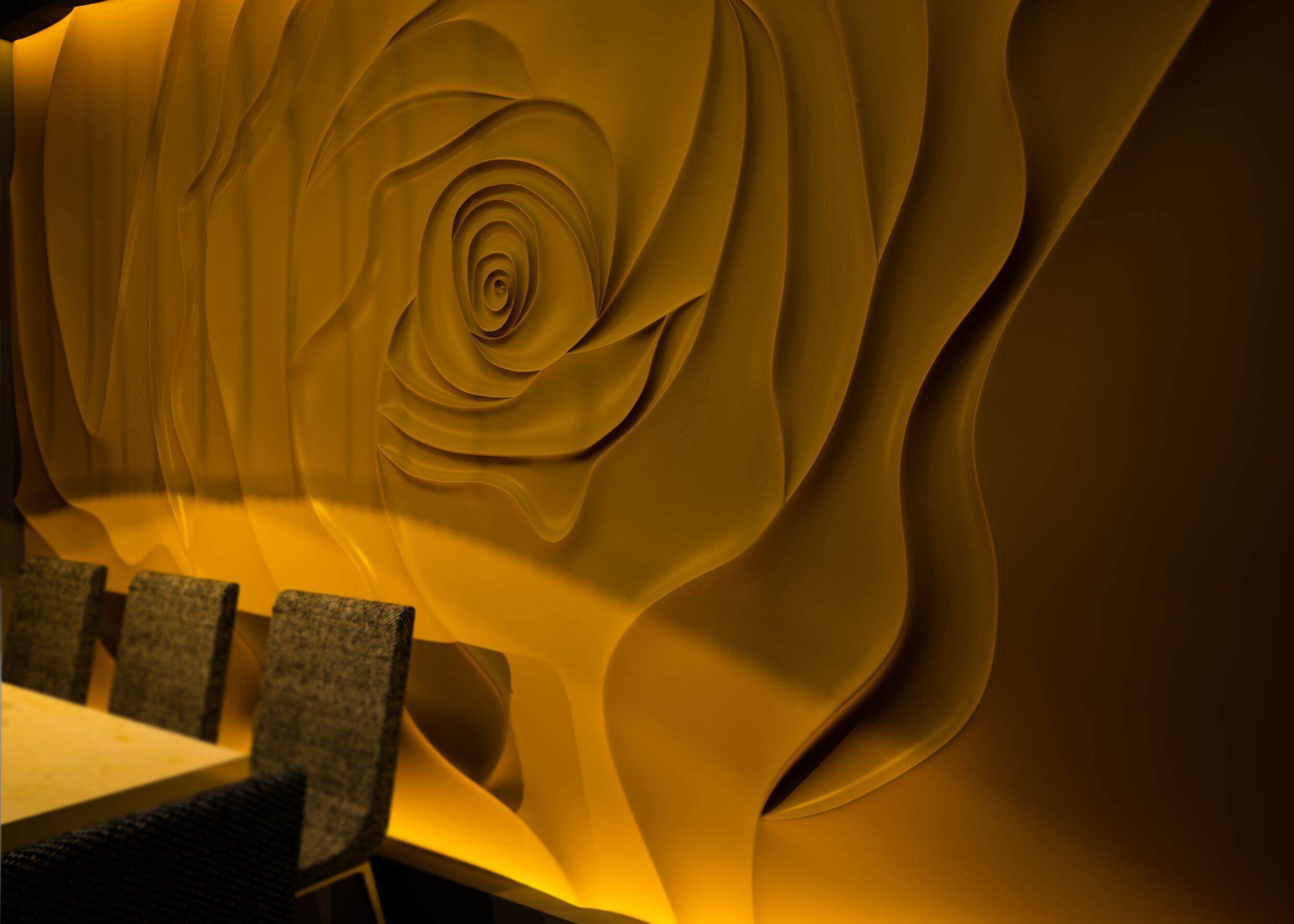 Трехмерная декоративная гипсовая панель WallDeco ROSE ARCH-00027669 - Вид №1