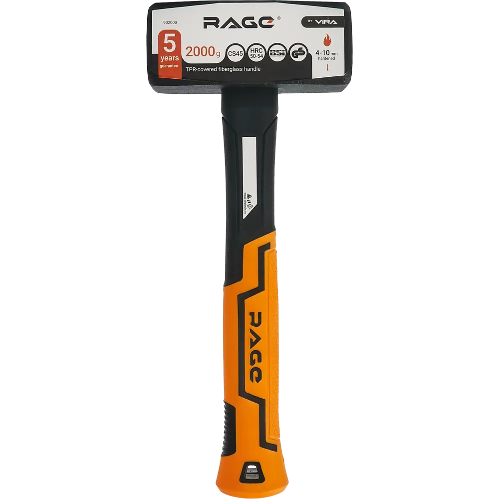 Кувалда RAGE с фиберглассовой рукояткой 2000 г для демонтажных работ 87681475 STLM-0074858 - Вид №3