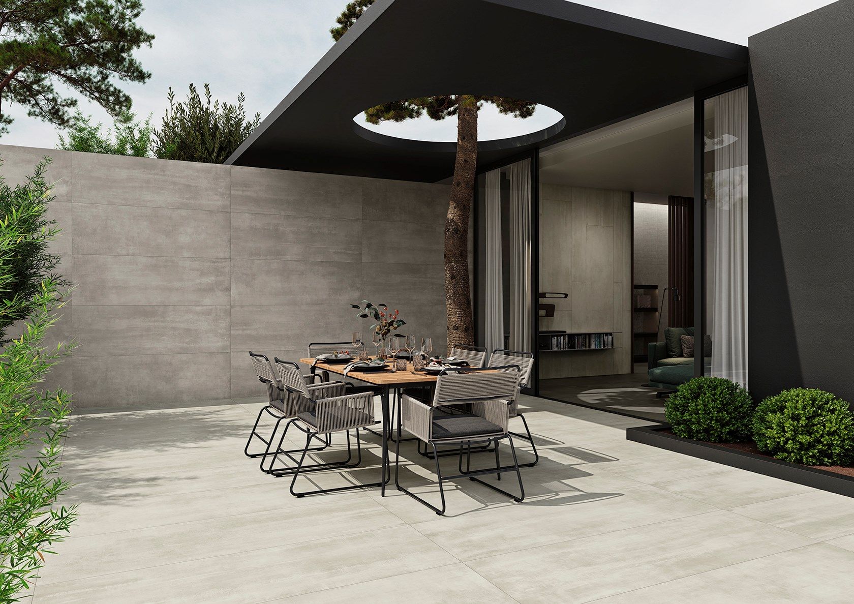 Пол / покрытие для внутреннего и наружного применения с эффектом цемента Revigrés ARCH-00073400 - Вид №3