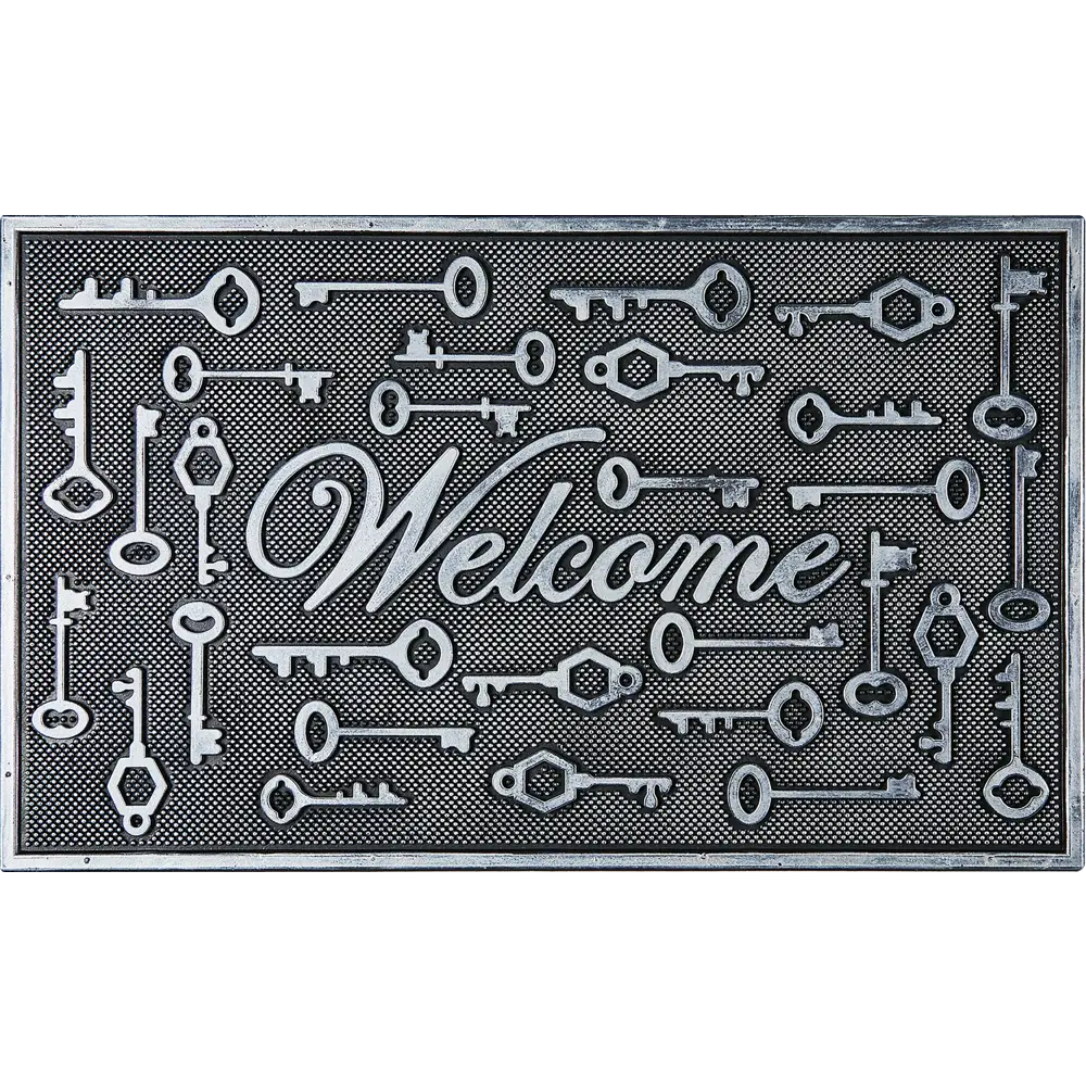 Коврик Inspire для улицы резина ARARAS 45x75 см цвет черный STLM-2019438