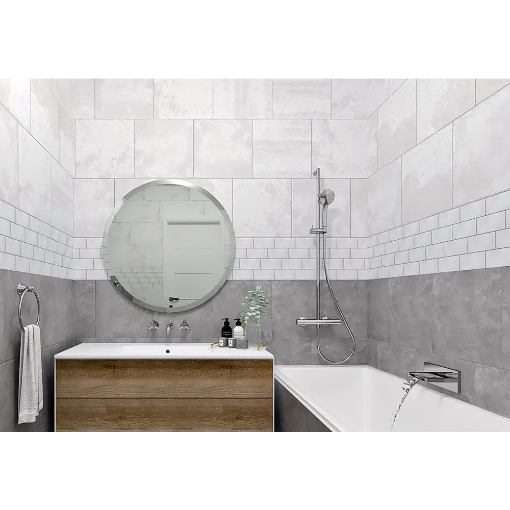 Керамогранит Estima Solo SO01 40.5×40.5 см - серый под штукатурку 83733056 SО01 STLM-0043886 - Вид №7