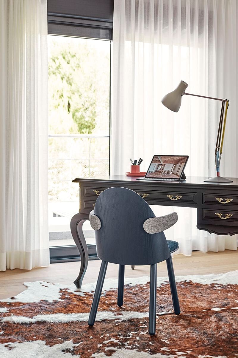 Деревянный стул с подлокотниками и встроенной подушкой TEULAT Uma ARCH-00123124 - Вид №25