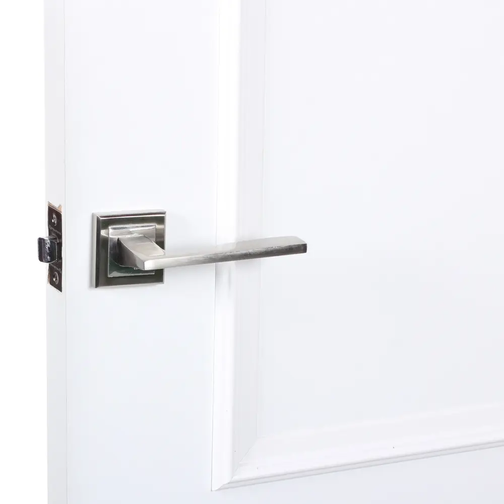 Дверная ручка на розетке Фабрика Замков A 201 SN в матовом никеле 18809844 STLM-0012933 - Вид №4