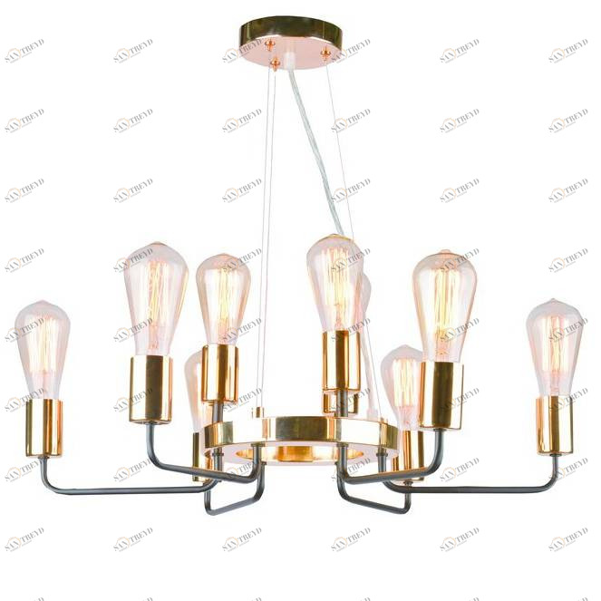 Подвесная люстра Arte Lamp Gelo A6001LM-9BK ARTE LAMP GELO 056570 Золотой 