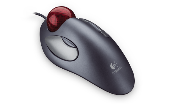 910-000808 trackball marble mouse Logitech Santreyd  - Вид №1