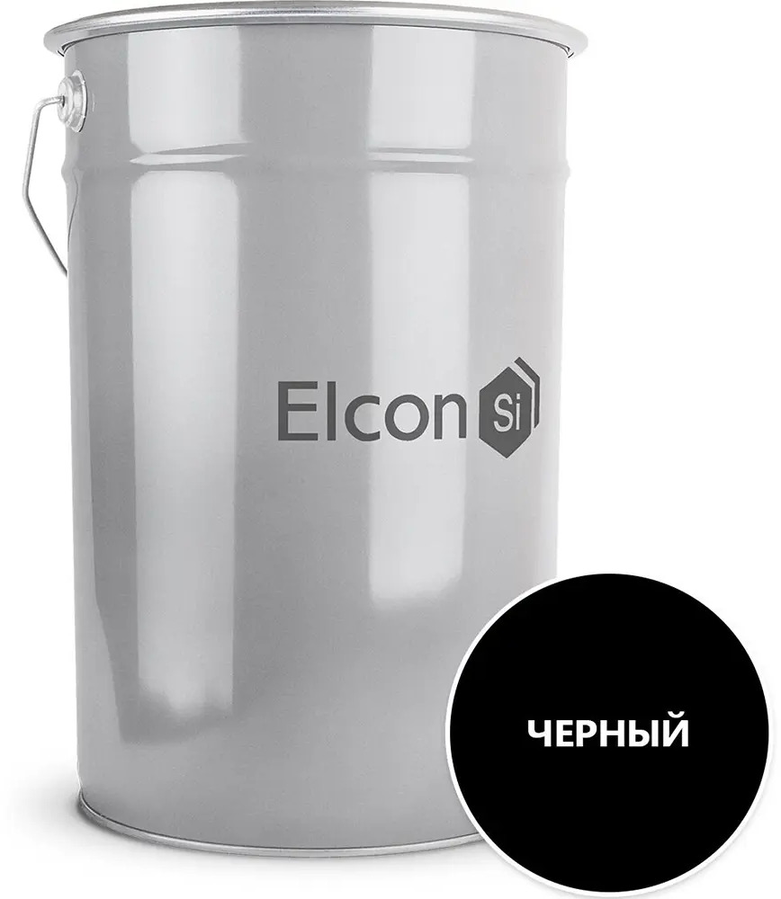 90287339 Грунт-эмаль по ржавчине 3 в 1 ELCON 00-00461550 цвет черный 25 кг STLM-0856792