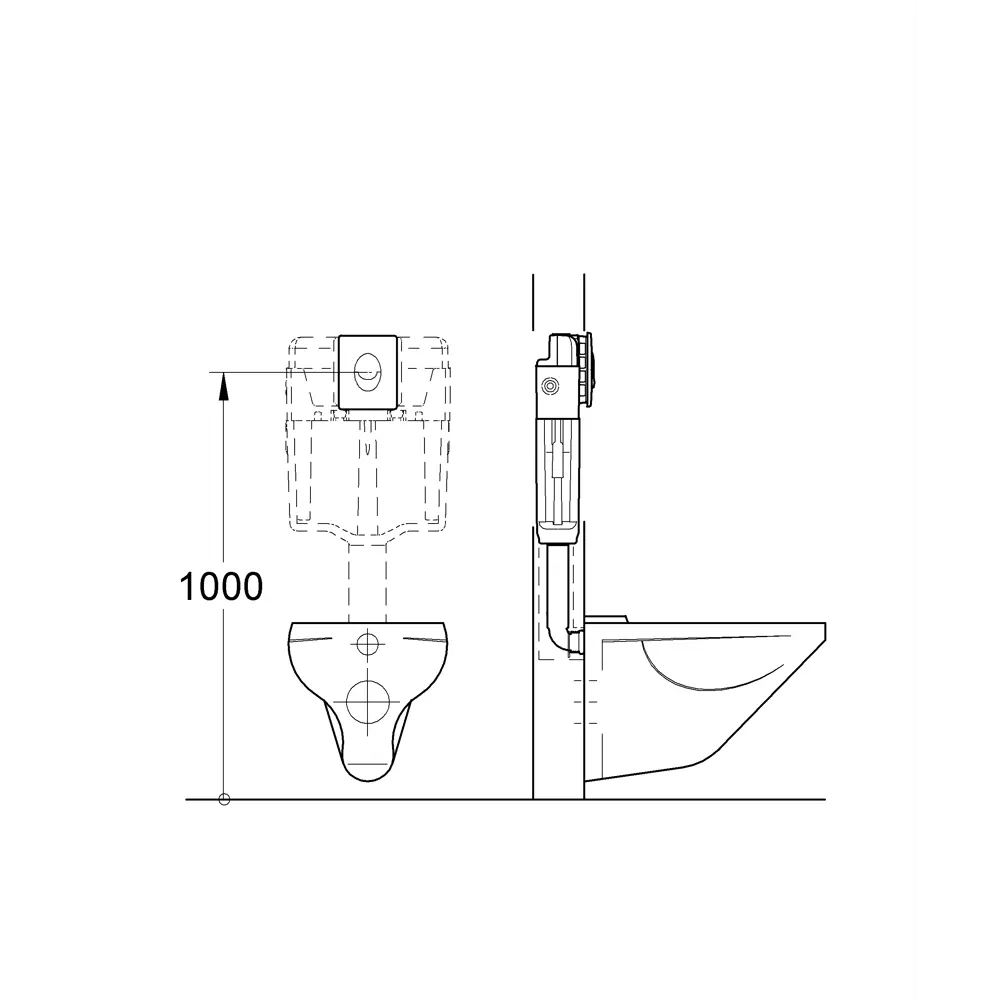 Панель для инсталляции Grohe Skate Air двойной смыв цвет хром Без серии STLM-2011289 - Вид №13