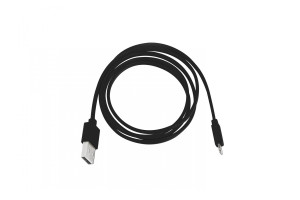 16290001 Кабель USB - Lightning MFI, ПВХ, плоский, 1м, черный DIGITAL MR-01 CB-MR01B Rombica