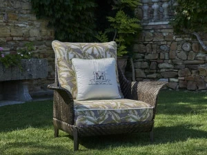 Samuele Mazza Outdoor Садовое кресло из ткани с подлокотниками Aralia