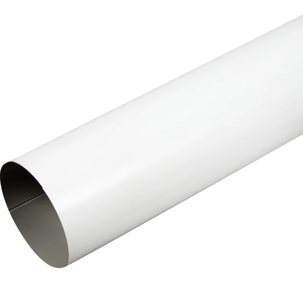 Труба круглая D90 мм 1000 мм цвет белый ВЕГА STLM-2000310