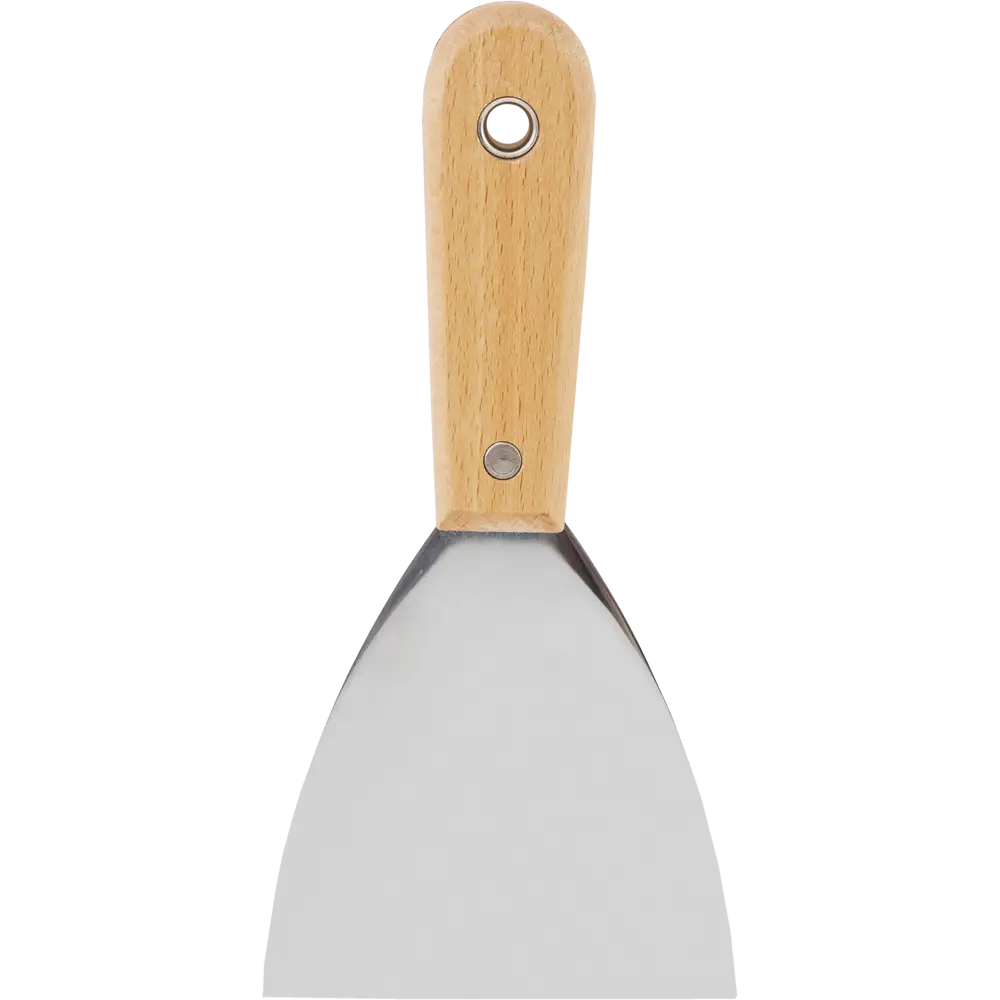 Шпатель малярный Hardy 0830-840010 100 мм, нержавеющая сталь, деревянная ручка STLM-2149343 - Вид №2