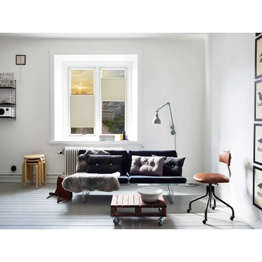 Плиссе с ручкой Плайн-Л 35х160 см текстиль цвет бежевый Santreyd STLM-2070302 - Вид №7