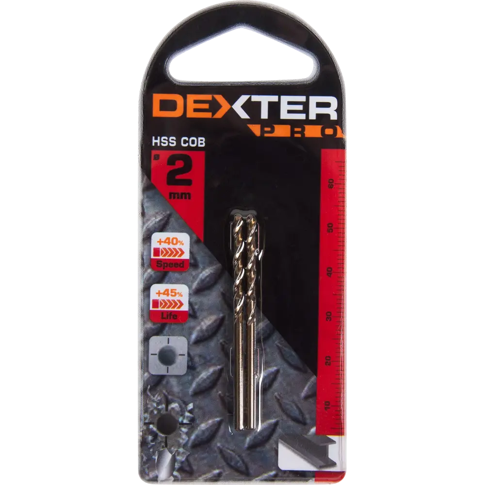 Сверло по металлу HSS-Co Dexter к. Pro 113-01406 2х49 мм STLM-2092449 - Вид №3