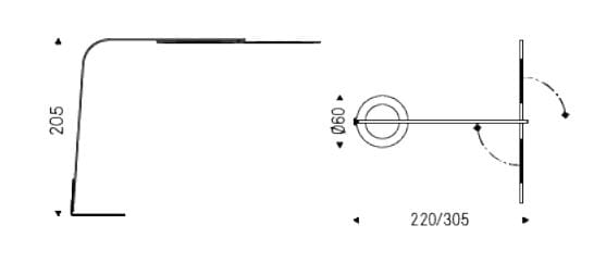 Регулируемая стальная дуговая лампа Cattelan italia STEALTH ARCH-00041863 - Вид №3