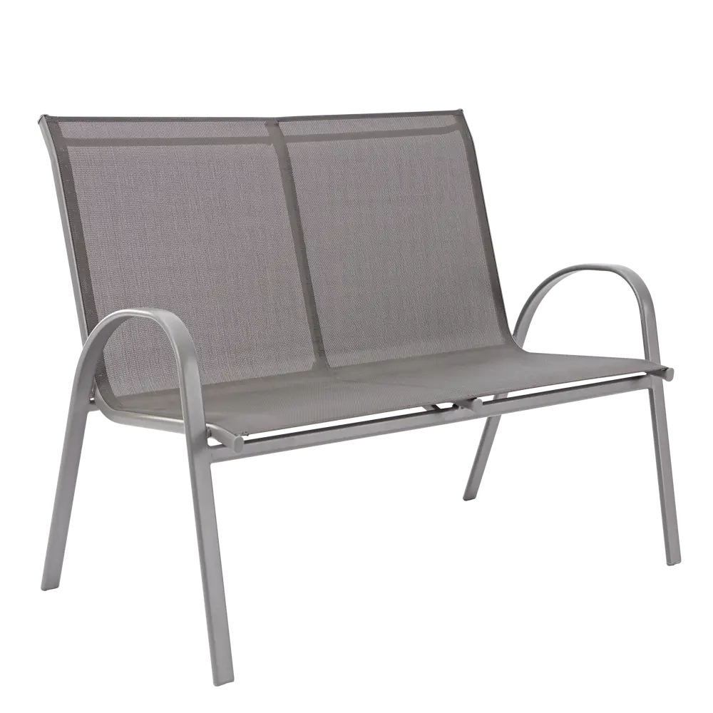 Скамья садовая Alma 113x69x91 см сталь тёмно-серый Santreyd STLM-2016807 - Вид №4