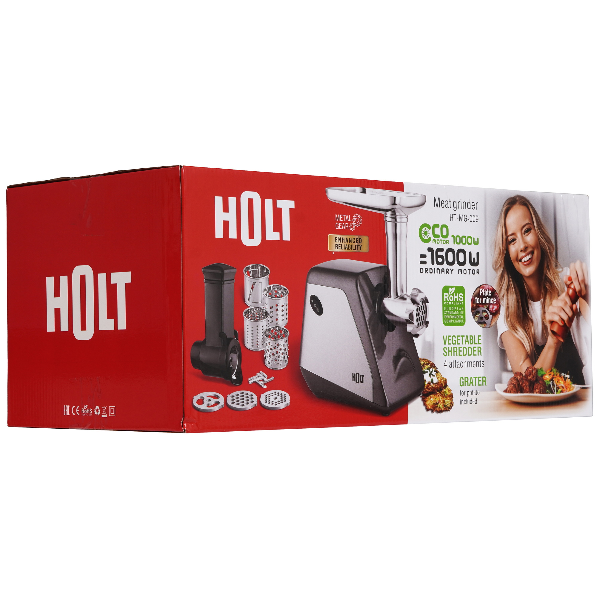 9284904 Мясорубка электрическая Holt HT-MG-009 серый STDN-0126332 - Вид №8