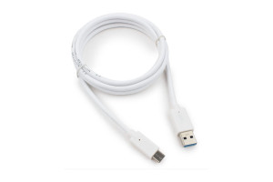 16205408 Кабель USB USB3.0 AM/USB Type-C, 1.8м, белый, пакет CCP-USB3-AMCM-6-W Cablexpert