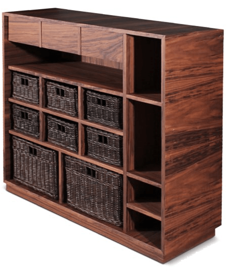 Wood Tailors Club Полка из орехового дерева с ящиками sun-id-1430801 - Вид №2