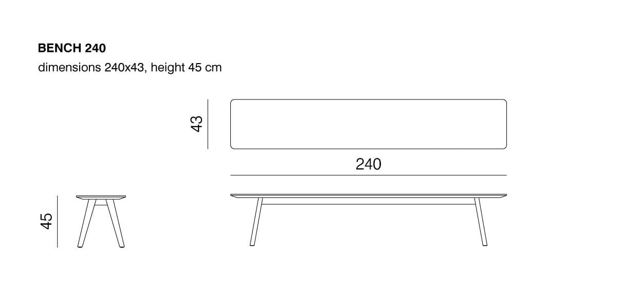 Скамейка из массива дерева prostoria монах ARCH-00113698 - Вид №6