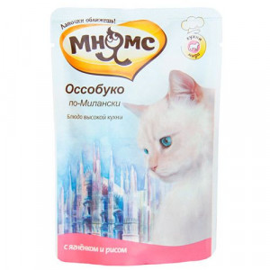 ПР0029237 Корм для кошек Оссобуко по-Милански ягненок с рисом конс. 85г МНЯМС