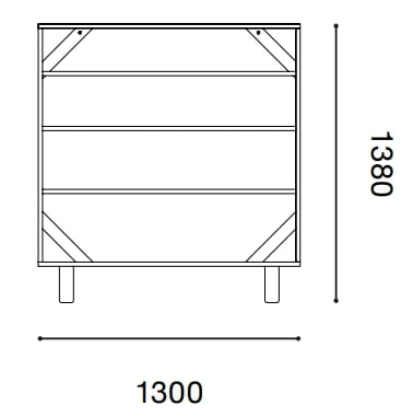 Двухсторонний книжный шкаф из сосны Established&Sons Crate Series ARCH-00043804 - Вид №6